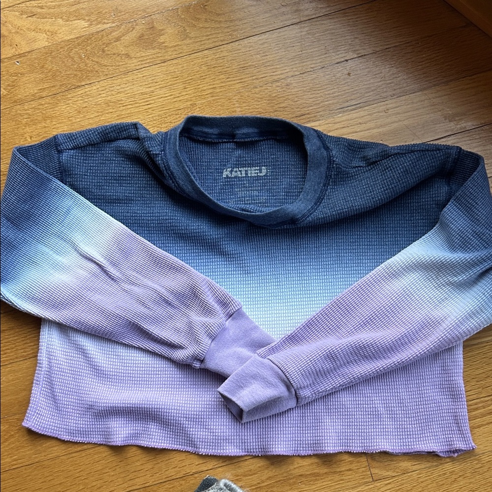 Katie J NYC Navy Knit Top